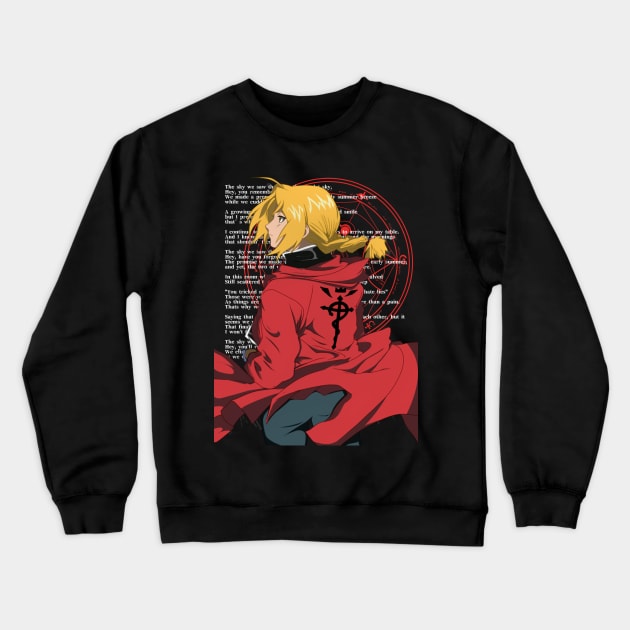 Edward Elric - Fullmetal Alchemist Crewneck Sweatshirt by TheDressCodes